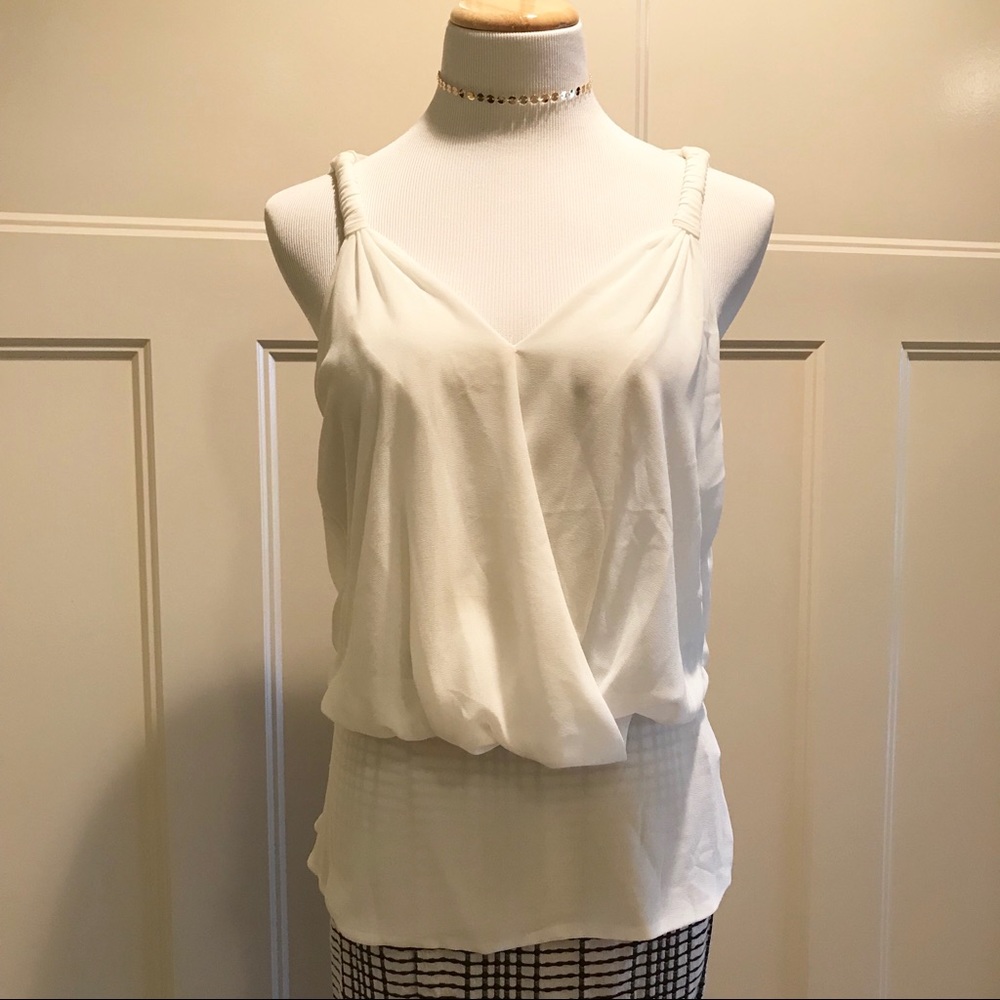 Hoity Toity  Cream Blouse Tank M NWT
